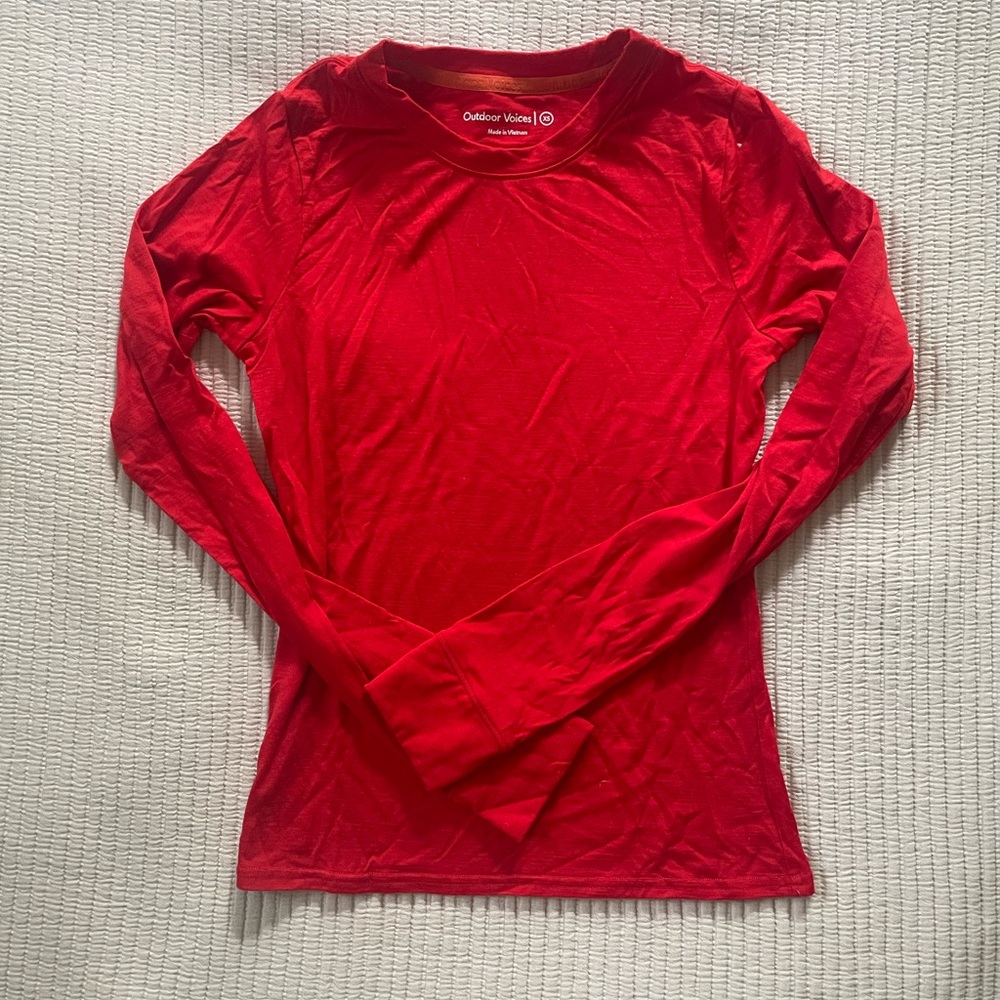 Outdoor Voices Long Sleeve Merino Tee